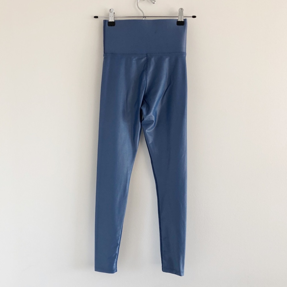 Carbon38 High Rise Takara Shine Blue Leggings XXS - Picture 2 of 5